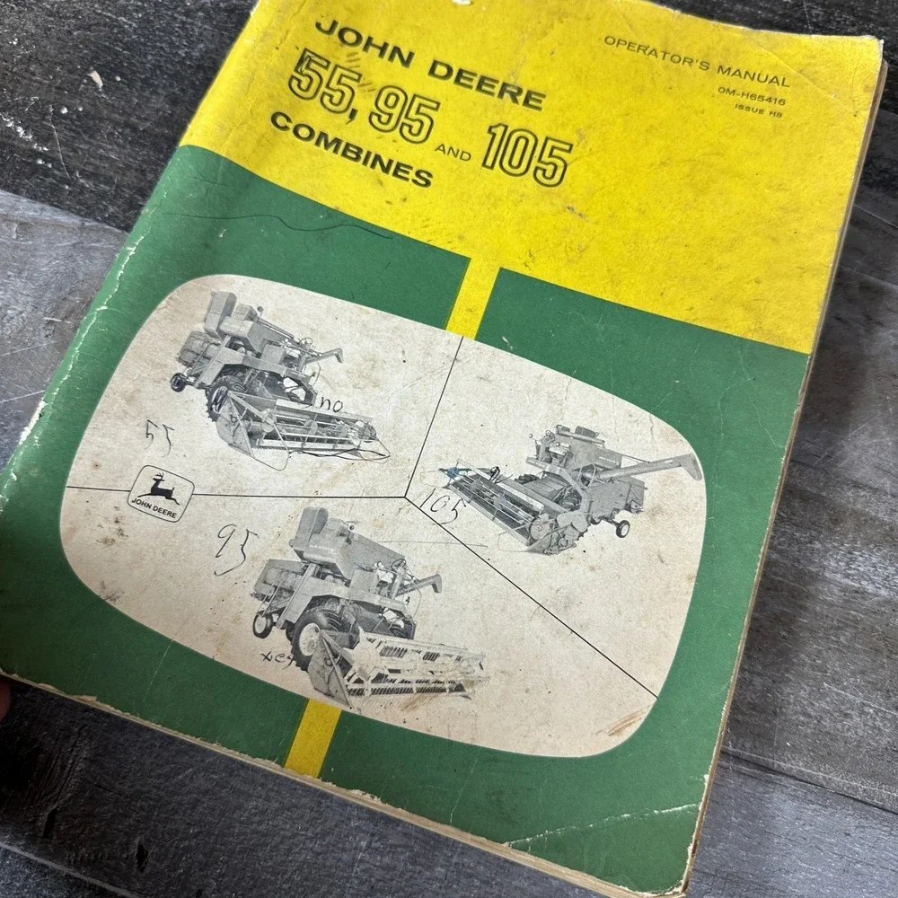 Operator's Manual, John Deere 55, 95 and 105 Combines, OM-H665416, Paperback